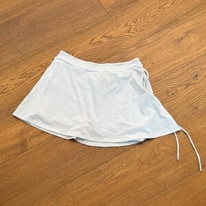 White Women's Wrap Skort - Lightweight Summer Shorts
